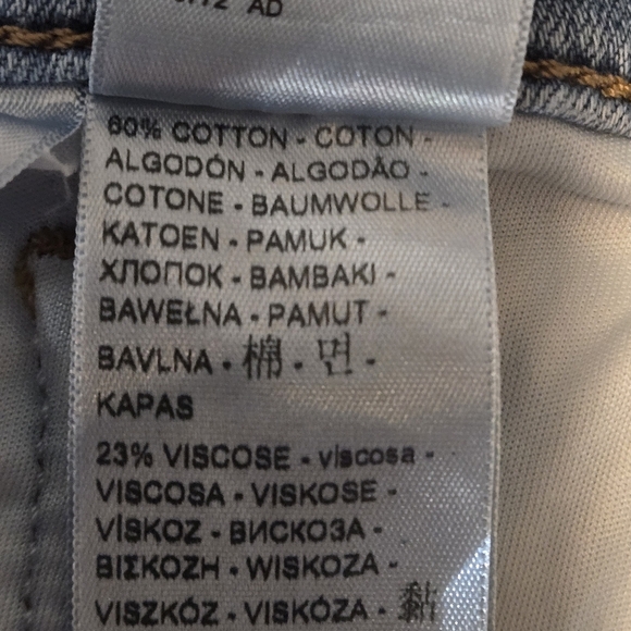 Levi's 311 Shaping Skinny Capri Jeans Plus Size 18W Light Wash Denim Zip 5Pocket - Picture 10 of 15